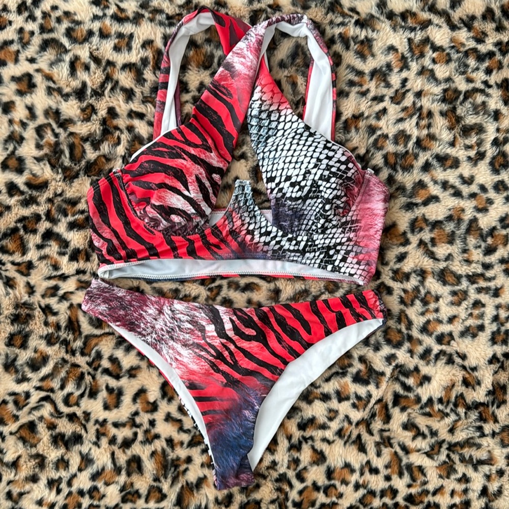 Animal print bikini